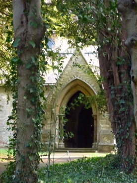 Entrance to Ridgmont Church. 