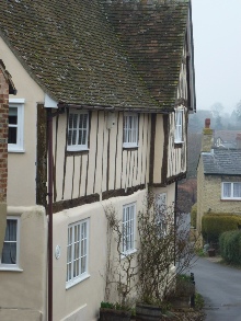 Tudor style building.